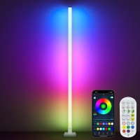 Led Floor Lamp Rgb Corner Floor Lamp With Music Sync Color Changing Standing Lamp With App Control Remote Timer 16 Millio