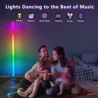 Led Floor Lamp Rgb Corner Floor Lamp With Music Sync Color Changing Standing Lamp With App Control Remote Timer 16 Millio