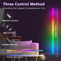 Led Floor Lamp Rgb Corner Floor Lamp With Music Sync Color Changing Standing Lamp With App Control Remote Timer 16 Millio