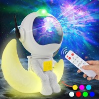 Astronaut Galaxy Projector Night Light Star With Timer And Remote Galaxy Light With Seven Colors Moon Night Light Led Nebula Lig