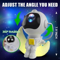 Astronaut Galaxy Projector Night Light Star With Timer And Remote Galaxy Light With Seven Colors Moon Night Light Led Nebula Lig