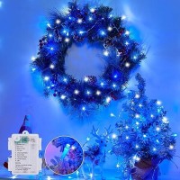 Minetom Christmas String Lights Battery Operated 17Ft 50 Led Battery Powered Fairy Lights With Timer 8 Modes Waterproof Strin