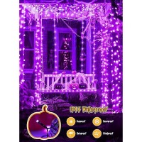 Brightown Halloween Lights Outdoor Battery Operated 4 Pack Total 66 Ft 200 Led Battery Powered Fairy Lights With Timer 8 Modes