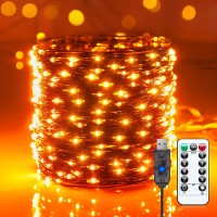 Usb Fairy Lights Plug In 33Ft 100 Led Twinkle String Lights With Remote And Timer Waterproof 8 Modes Starry Lights For Home Pa