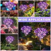 Solar Garden Lights Solar Lavender Butterfly Lights Solar Flower Lights Outdoor Waterproof Decoration Gardening Gifts For Wom