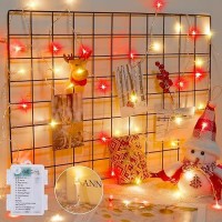 Minetom Christmas String Lights Battery Operated 17Ft 50 Led Battery Powered Fairy Lights With Timer 8 Modes Waterproof Strin