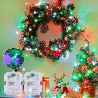 Minetom Christmas String Lights Battery Operated 17Ft 50 Led Battery Powered Fairy Lights With Timer 8 Modes Waterproof Strin