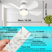 Socket Fan Light Light Socket Ceiling Fans With Lights And Remote E26 Socket Light Bulb Fan With Dimmable Lights 3000K6500K