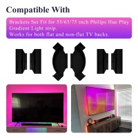 Brackets Set Compatible With 55 In 65 In 75 In Philips Hue Play Gradient Light Strip Hue Light Strip Brackets Kit Longwearing