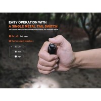 Fenix E12 V30 Edc Flashlight Penlight 200 Lumen 1Xaa Battery Designed For Everyday Carry With Lumentac Battery Organizer