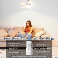 Socket Ceiling Fans With Lights And Remote Socket Fan Light With Dimmable Led Light Bulb 3 Colors 3000K6000K 1000 Lumens E2