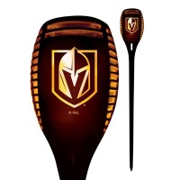 Sporticulture Vegas Golden Knights Led Solar Torch 4 X 4 X 36 Waterproof Sun Damage Resistant Solar Light With Flickering