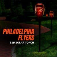 Sporticulture Philadelphia Flyers Led Solar Torch 4 X 4 X 36 Waterproof Sun Damage Resistant Solar Light With Flickering