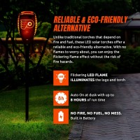 Sporticulture Philadelphia Flyers Led Solar Torch 4 X 4 X 36 Waterproof Sun Damage Resistant Solar Light With Flickering