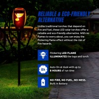 Sporticulture St Louis Blues Led Solar Torch 4 X 4 X 36 Waterproof Sun Damage Resistant Solar Light With Flickering Flam