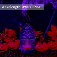 2 Pack 30W Led Black Lights 395Nm Blacklight Flood Light With 3 Pin Plug Ip66 Waterproof For Halloween Party Glow In The Dar