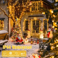 Jmexsuss Battery Operated Christmas Lights With Remote Each 33 Ft String Lights Indoor Outdoor Waterproof 2 Pack 100 Led Warm