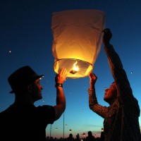 8Pack White Chinese Lantern To Release In Heaven Eco Friendly Sky Floating Paper Lanterns Make Wish For Birthday Party Wedding