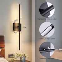 Battery Operated Wall Sconces Set Of 2 16000Mah Black Rechargeable Wall Sconce With Remote Control 3000K6000K Dimmable Led Wi