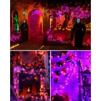 Upgraded 125 Ft 380 Led Halloween Lights Outdoor Waterproof String Lights Black Wire With 8 Modes Timer Memory Plugin Hall