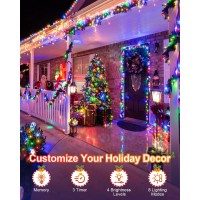 355Ft 900 Led Christmas Lights Outdoor Extra Long Christmas String Lights Waterproof Timer Memory 8 Modes Plug In Twinkle F