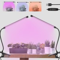 Otryad Grow Lights For Indoor Plants 20 Led Indoor Plant Growing Lights Full Spectrum Auto On Off With 3912H Timer Clip On P