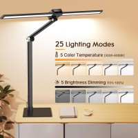 Syrinx Desk Lamp Eyecaring Desk Lamps For Home Office With Gesture Sensor Switch Dual Screen Computer Monitor Desk Light With