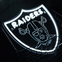 Football Neon Sign For Wall Decor Raiders Football Team Logo Neon Light Sports Led Decor Football Neon Sign For Man Cave Boys B