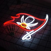 Football Neon Sign For Wall Decor Buccaneers Football Team Logo Neon Light Sports Led Decor Football Signs For Man Cave Boys Be