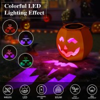 Halloween Decorations Outdoor Pumpkin Solar Lanterns Color Changing Pumpkin Outdoor Halloween Decor Solar Lights Halloween Lig