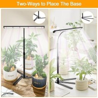 Juhefa Grow Light For Indoor Plants Growing 6000K 108Led Full Spectrum Gooseneck Plant Lamp With Dimmable Height Extendable 1