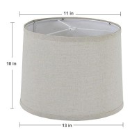 Set Of 2 Drum Lamp Shade 116 Top X 126 Bottom X 99 High Spider Cream Linen For Table Lamps Floor Lamps Replacement