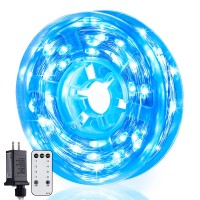 Jmexsuss 200 Led Blue Fairy Lights Plug In 66 Ft Christmas Tree Lights Outdoor Waterproof With 8 Modes Christmas Twinkle Light