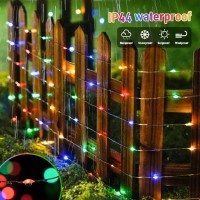 Jmexsuss 200 Led Multicolor Fairy Lights Plug In 66 Ft Christmas Tree Lights Outdoor Waterproof 8 Modes Christmas Twinkle Ligh