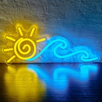 Sunrise Sunset Neon Sign Dimmable Sun Wave Led Neon Lights For Wall Decor Usb Powered Neon Signs For Bedroom Living Room Office