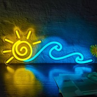 Sunrise Sunset Neon Sign Dimmable Sun Wave Led Neon Lights For Wall Decor Usb Powered Neon Signs For Bedroom Living Room Office