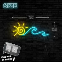 Sunrise Sunset Neon Sign Dimmable Sun Wave Led Neon Lights For Wall Decor Usb Powered Neon Signs For Bedroom Living Room Office