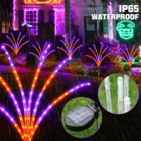 4 Pack 288Led Solar Halloween Garden Lights Ip44 Waterproof Pathway Lights Meteor Shower Lights For Outdoor Lawn Patio Walkway