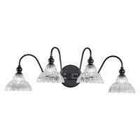 Tlolgt Black Vanity Light Fixtures 4Light Bathroom Light Fixtures Vintage Wall Sconces For Dining Room Bathroom Bedroom