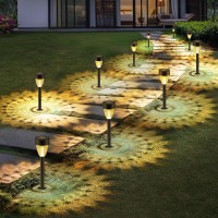 12 Pack Solar Lights Outdoor Waterproof New Upgraded Solar Garden Lights Up To 12 Hrs Auto Onoff Solar Pathway Lights Outdoor