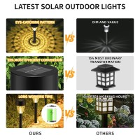 12 Pack Solar Lights Outdoor Waterproof New Upgraded Solar Garden Lights Up To 12 Hrs Auto Onoff Solar Pathway Lights Outdoor