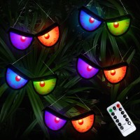 Timer 8 Modes Halloween Eyeballs String Lights Battery Operated Spooky Flashing Eyes Lights Outdoor Indoor Color Eyeball L