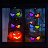 Timer 8 Modes Halloween Eyeballs String Lights Battery Operated Spooky Flashing Eyes Lights Outdoor Indoor Color Eyeball L