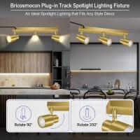 Plugin Track Lighting Led Track Light Fixtures Ceiling Gold 3Light Track Light For Kitchen 3 Way Ceiling Spotlight Rotatab