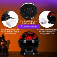 Rossesay Halloween Projector Lights Indoor Halloween Scene Led Light Spooky Ghost Decorative Halloween Night Light Projector Lig