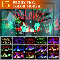 Rossesay Halloween Projector Lights Indoor Halloween Scene Led Light Spooky Ghost Decorative Halloween Night Light Projector Lig