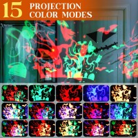 Rossesay Halloween Projector Lights Indoor Halloween Scene Led Light Spooky Ghost Decorative Halloween Night Light Projector Lig