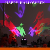 Rossesay Halloween Projector Lights Indoor Halloween Scene Led Light Spooky Ghost Decorative Halloween Night Light Projector Lig