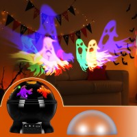 Rossesay Halloween Projector Lights Indoor Halloween Scene Led Light Spooky Ghost Decorative Halloween Night Light Projector Lig