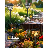 Reoasis Solar Lights Outdoor Solar Christmas Lights Solar Torch Lights With Flickering Flame Christmas Decorations Outdoor T